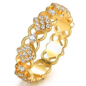 🎀 Noble Gemstones Around Eternity Zircon Vintage Luxury Ring Women, PD486